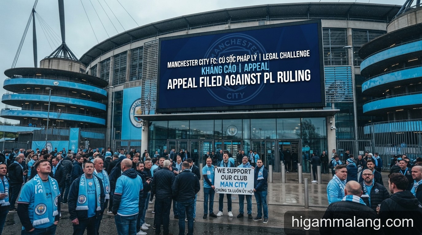 Man City kháng cáo phán quyết của Ngoại hạng Anh: Cú sốc pháp lý làm rung chuyển Etihad